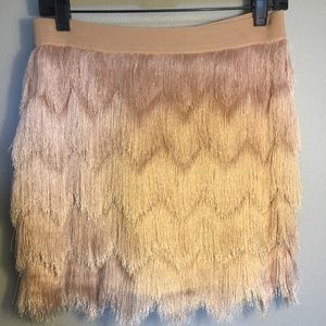 Small BCBG “Modie” Fringe Skirt